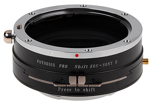 Fotodiox Pro Shift Lens Mount Adapter Compatible with Canon EOS EF and EF-S Lenses on Sony E-Mount Cameras - EOS-SnyE-Pro-Shift