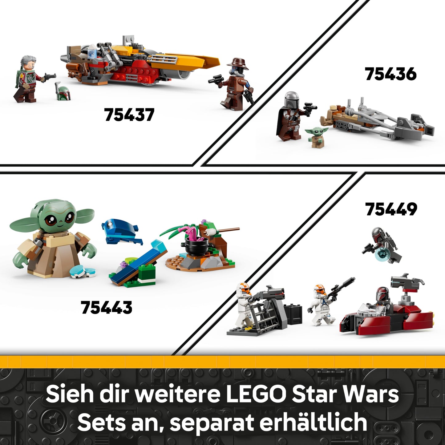 LEGO Star Wars 75448 Clone Shock Troopers Mech - Poseable action figure with blaster rifle and minifigure - model building for children - gift for boys aged 6 and over and Star Wars fans