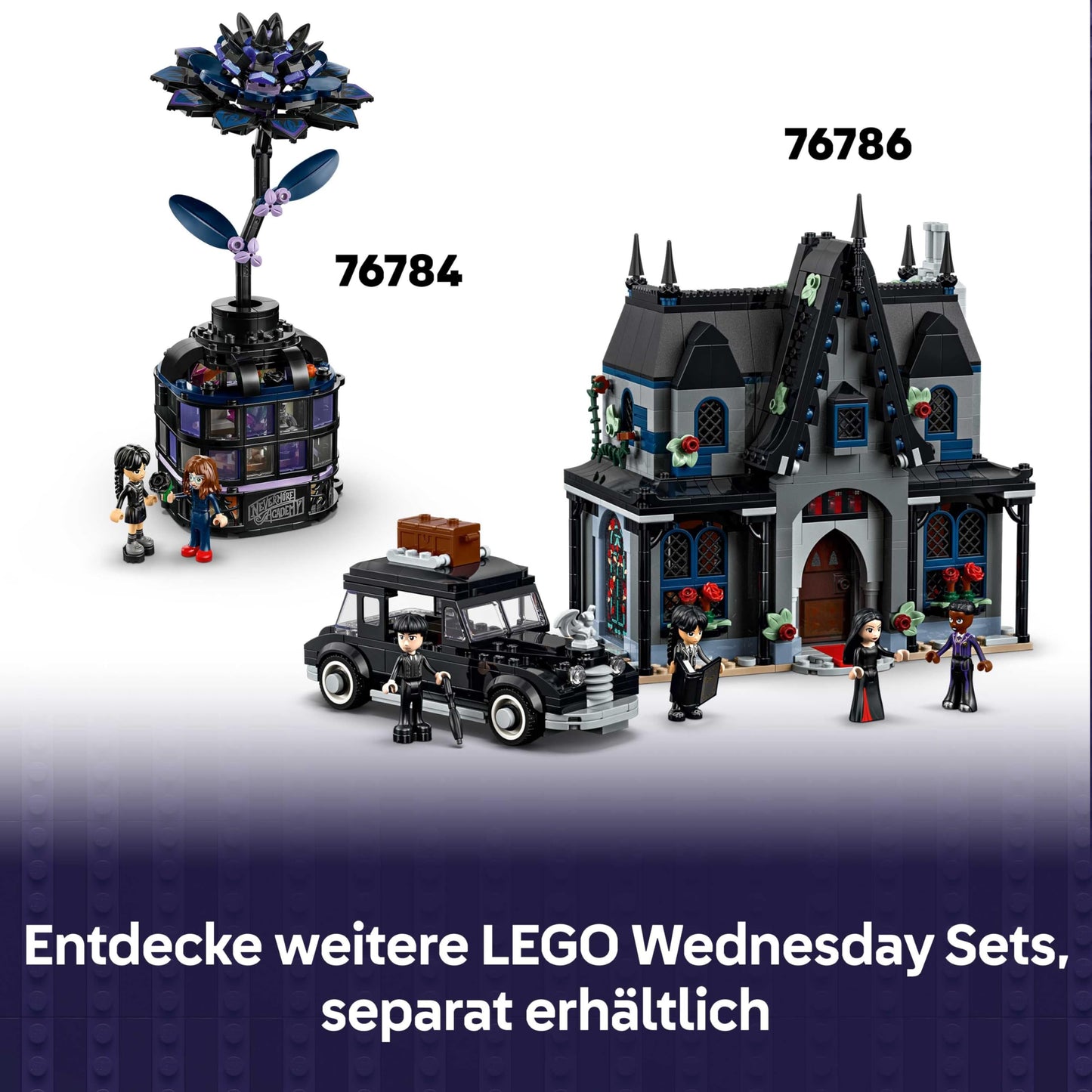 LEGO Wednesday - The Ice-Cold Hand's Apartment - Building toy with Enid minifigure, little hand figure & accessories - Playset gift for girls, boys & series fans aged 12 and over - 76785