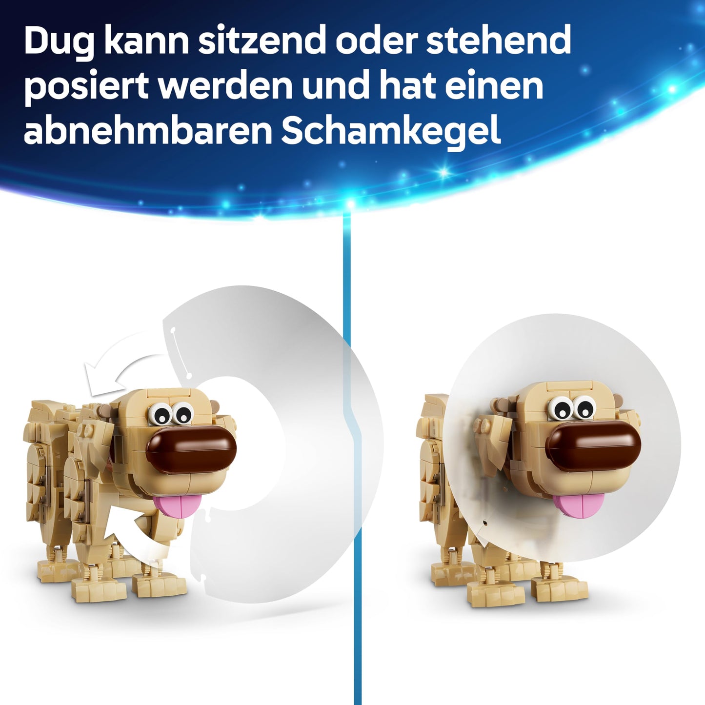 LEGO ǀ Disney and Pixar Kevin and Dug - toy golden retriever dog & exotic bird - DIY decoration for the children's room - birthday gift for girls aged 9 and up & fans of the film Above - 43290