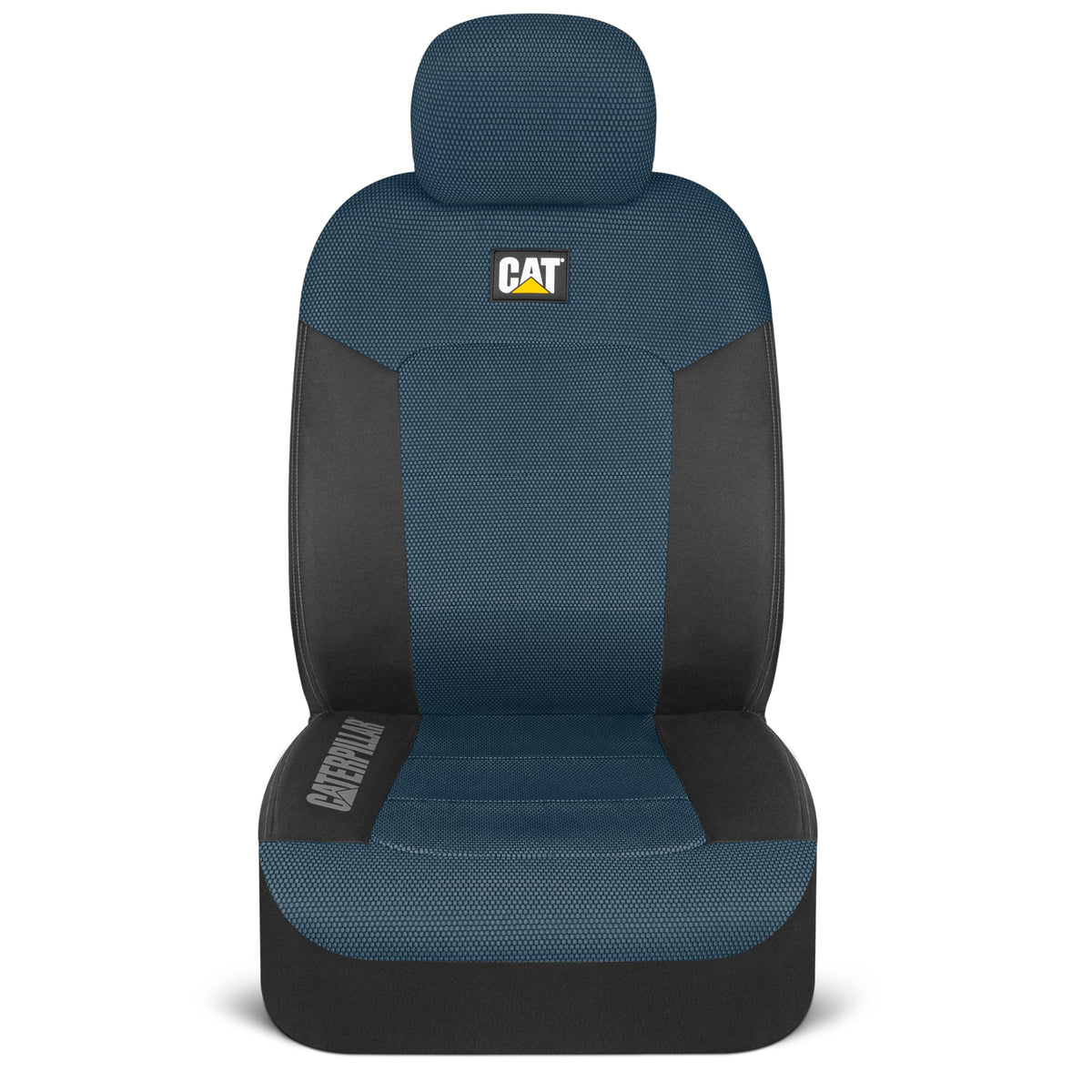 CAT Seat Covers for Cars, Trucks, and SUVs, 2 Pieces, MeshFlex Car Seat Cover, Front Seat Protector, Airbag-Compatible Seat Covers for SUV Interiors & Seat Cover Accessories, Blue & Black - CASC-2284-BL