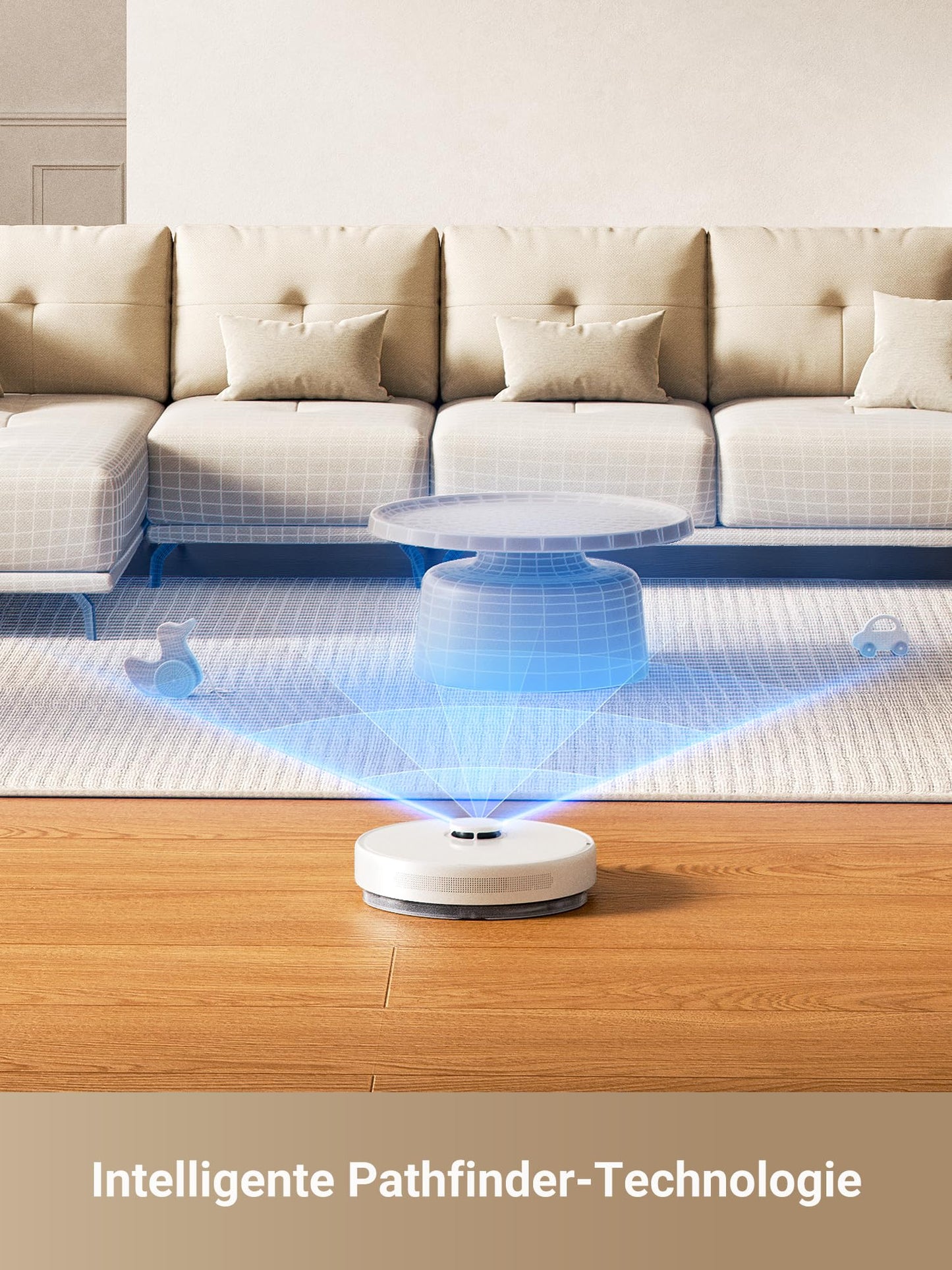 dreame D10 Plus Gen 2 vacuum robot with wiping function, automatic dust emptying, stores dust for up to 90 days, LiDAR navigation, 6000 Pa suction power for carpets and animal hair, 285-minute battery - RLD32GD