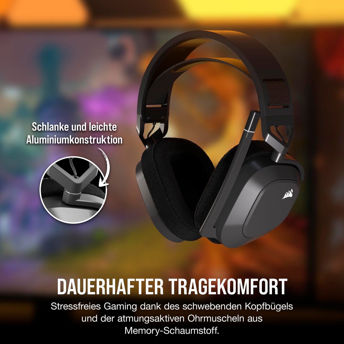 CORSAIR HS80 MAX WIRELESS Multiplatform Gaming Headset CA-9011295-WW