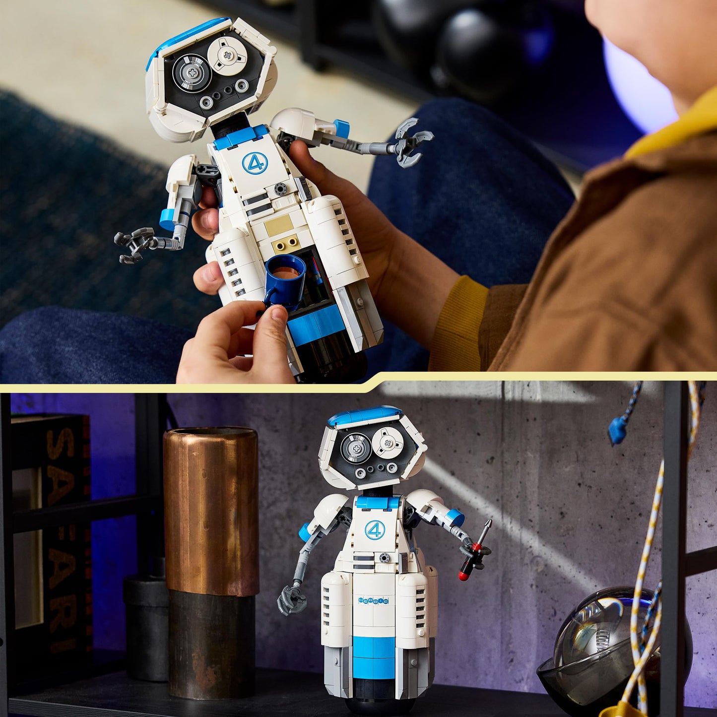 LEGO ǀ Marvel The Fantastic Four H.E.R.B.I.E. - Building set - Marvel collector's item for children aged 10 and over - Room decoration for the film - movable robot - gift - 76339