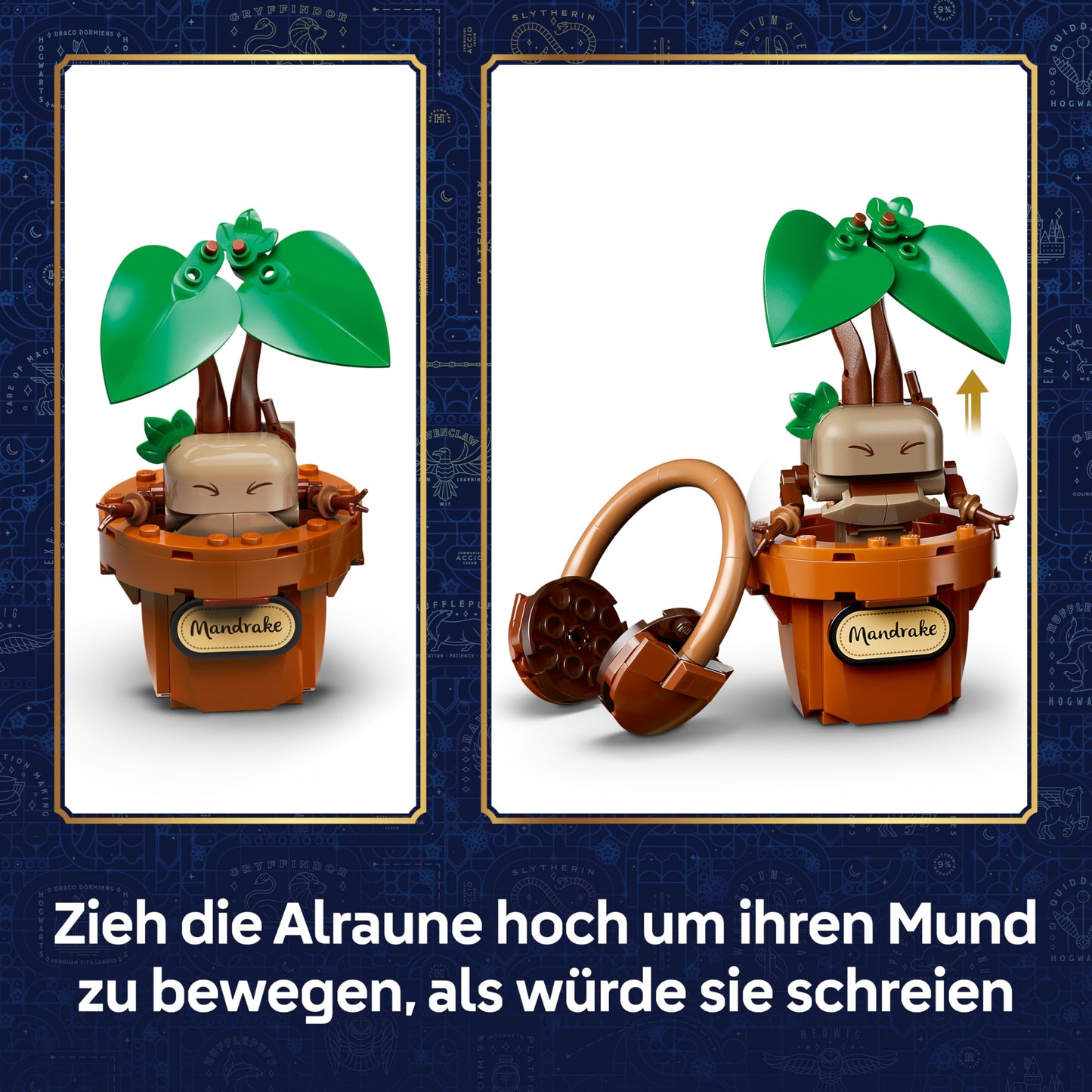 LEGO Harry Potter Hogwarts Castle: Herbology Plants - Interactive Toy - Artificial Potted Plants with Flowers - DIY Decoration - Gift for Girls, Boys & Teenage Fans Ages 12 and Up - 76474