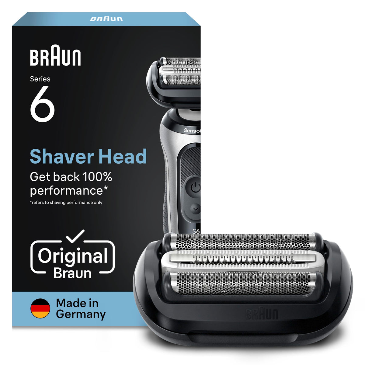 Braun Electric Shaver Cutting Head Series 6, 64B, Black - 53B