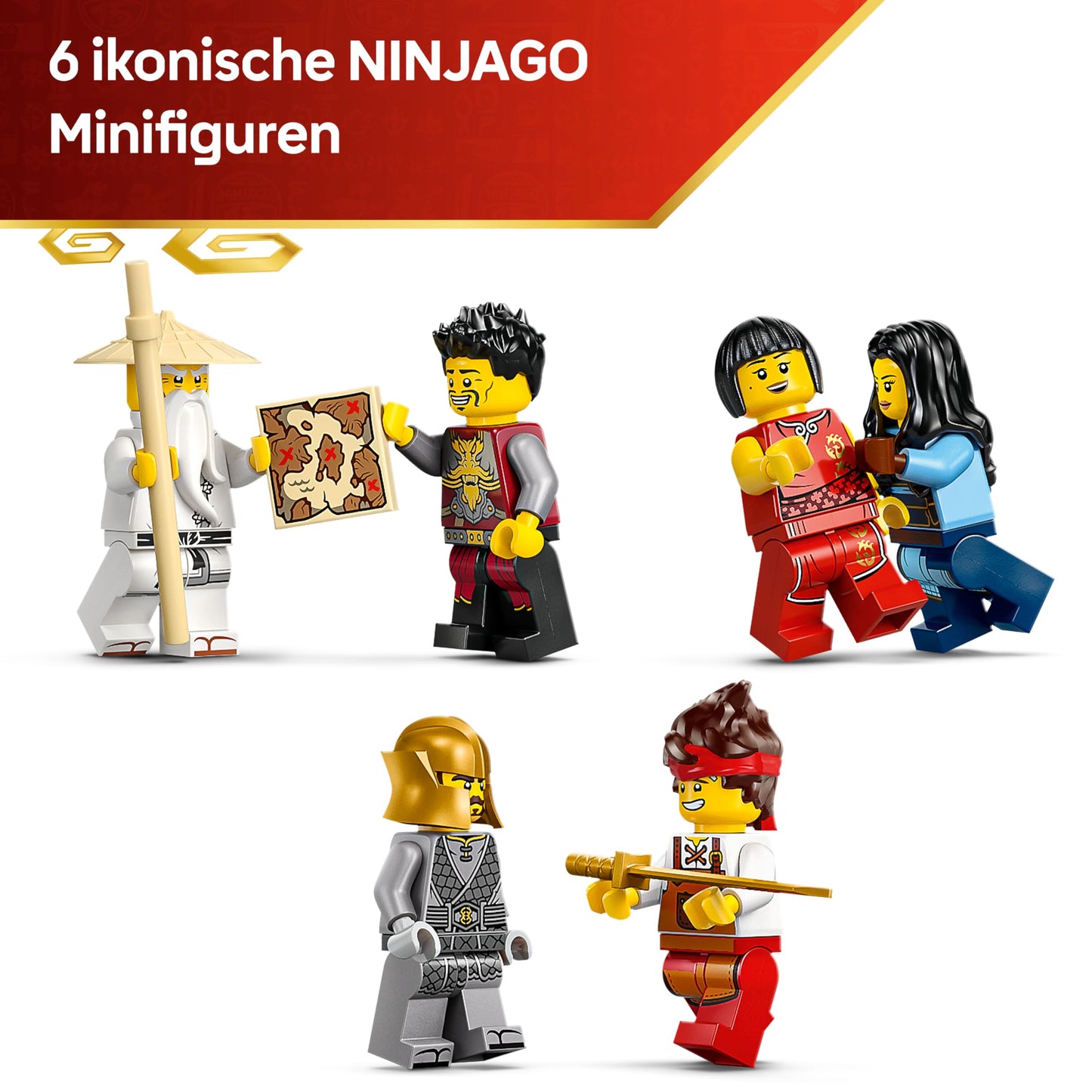 LEGO NINJAGO 15th anniversary: four-weapon forge - ninja house toy with collectible minifigure and trading cards - nostalgic gift for boys aged 14 and over and adult fans - 71858