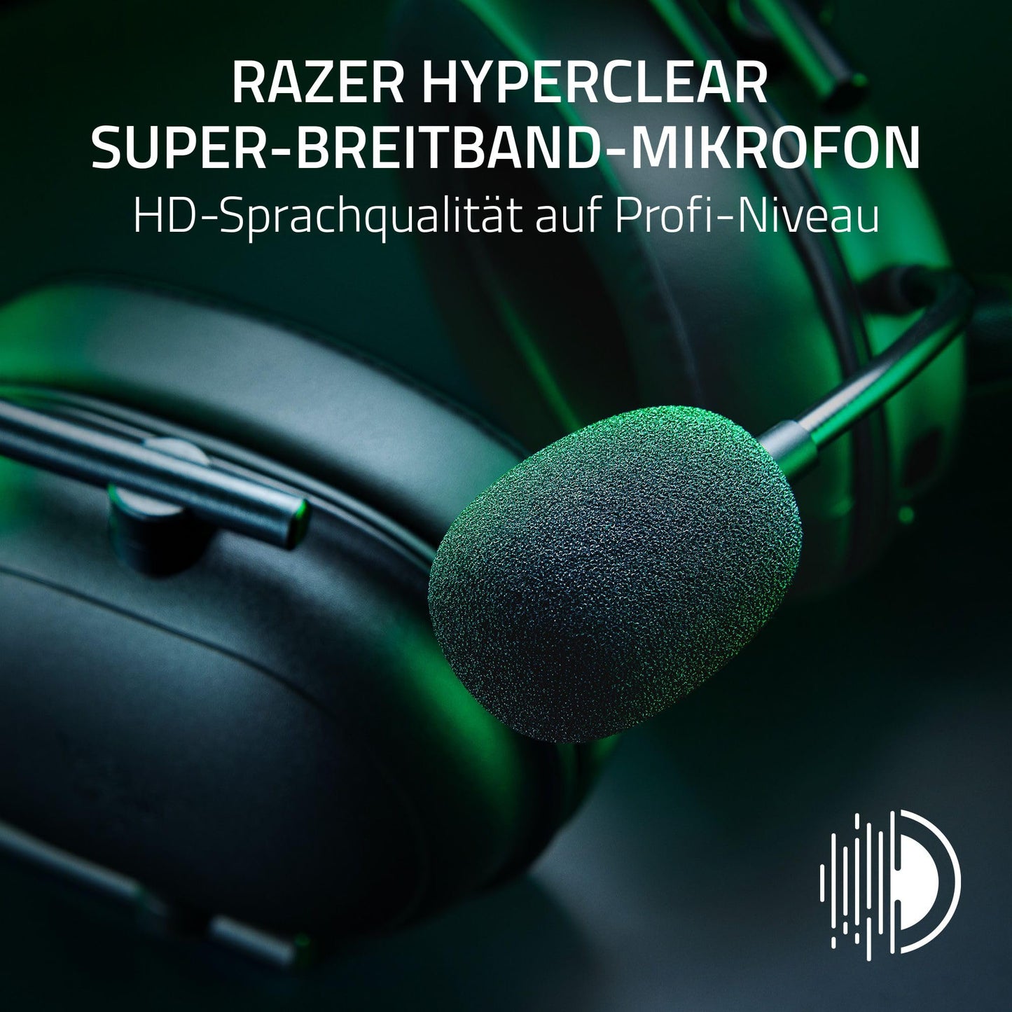 Razer BlackShark V2 HyperSpeed for PC - Wireless ultra-light e-sports gaming headset (280g, HyperClear super wideband microphone, TriForce Titanium 50mm driver, Bluetooth) Black - RZ04-04960100-R3M1