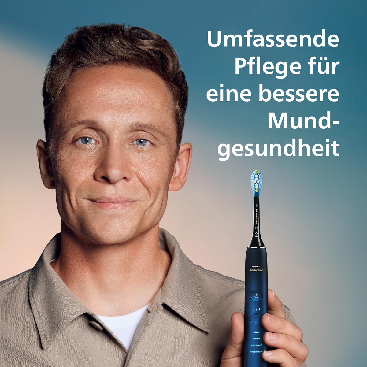 Philips Sonicare DiamondClean electric toothbrush from the 9000 series – sonic toothbrush for cleaner teeth and oral care with 4x C3 Premium Plaque Defense brush heads, Aquamarine (Model HX9911/89)