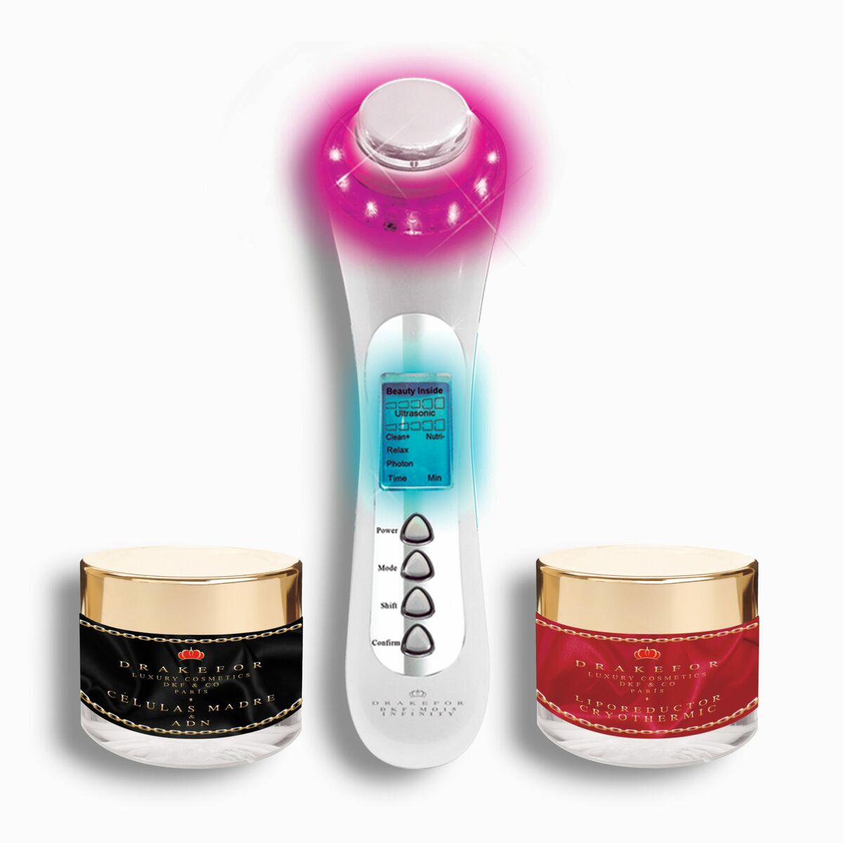 Drakefor M015 black high-frequency facial massager