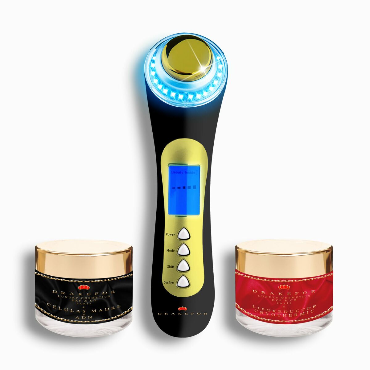 Drakefor M015 black high-frequency facial massager