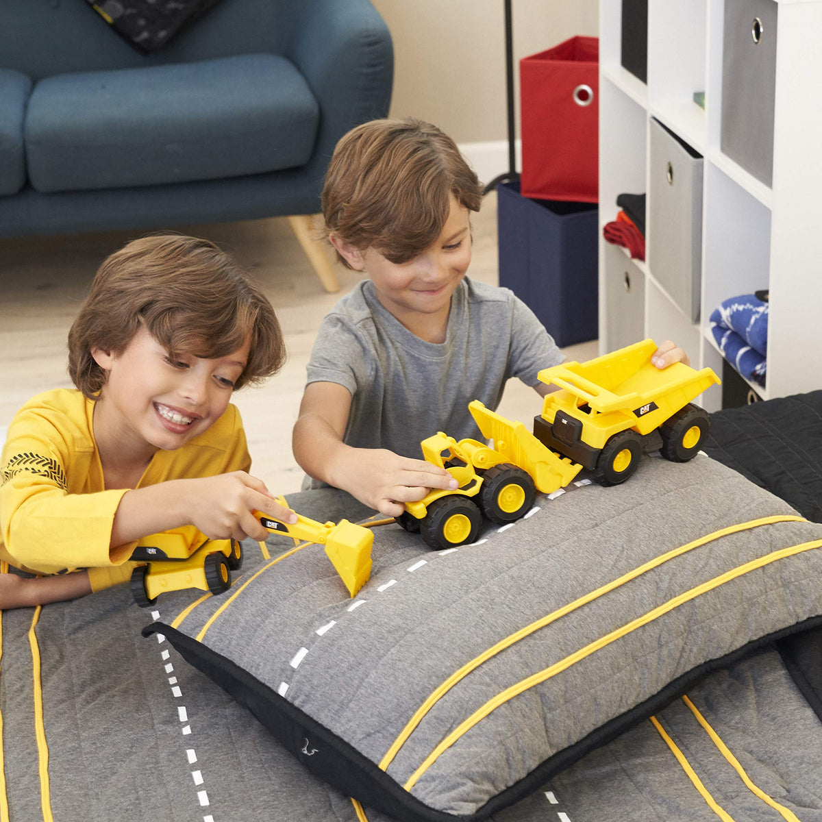 CatToysOfficial Construction Vehicles for Kids aged 2 and up | Dump Truck, Wheel Loader, Excavator Toys | Movable Parts | Reliable Quality | Toy Cars & Gifts for ages 3 and up - 82360