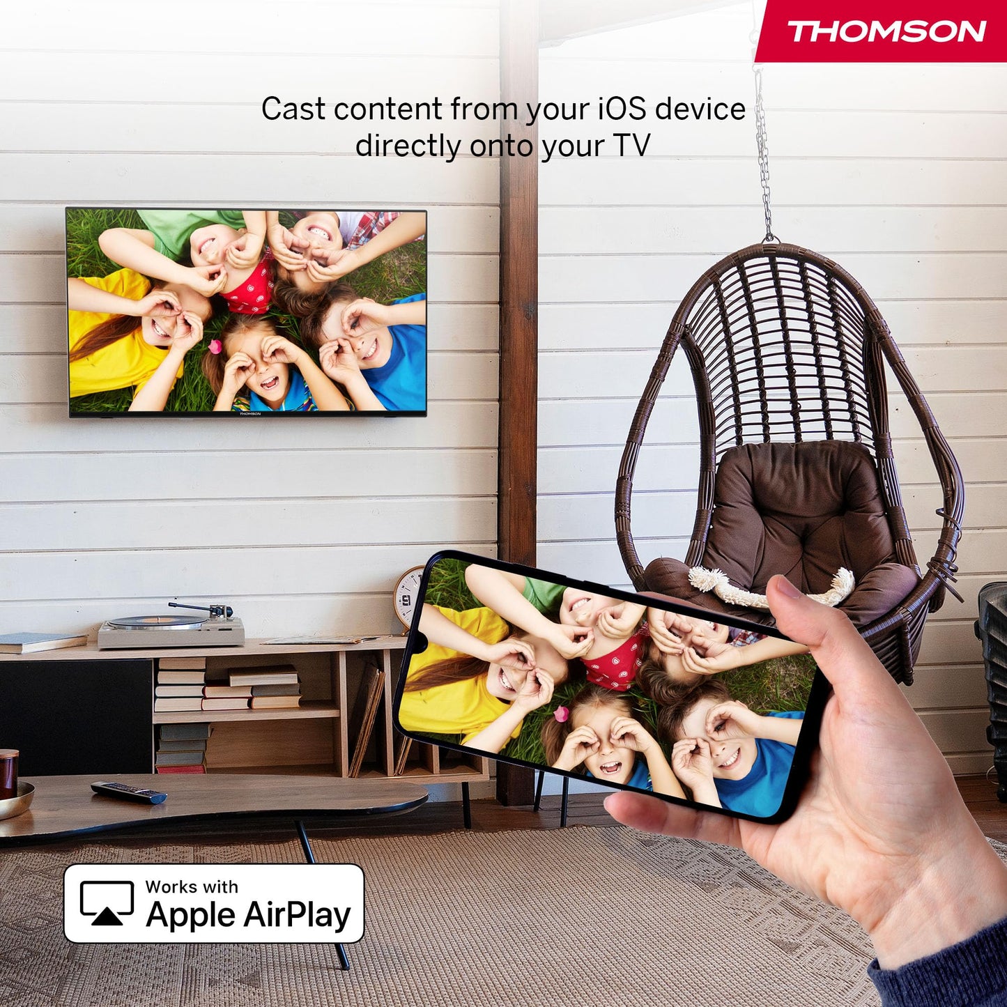 Thomson 50 inch (126 cm) 4K UHD Smart Fire TV, Alexa voice control, triple tuner (DVB-T/T2/C/S/S2), Dolby Vision, Dolby Atmos, HDR10, AirPlay, HDMI 2.1, WiFi, Bluetooth, 50UF4S35