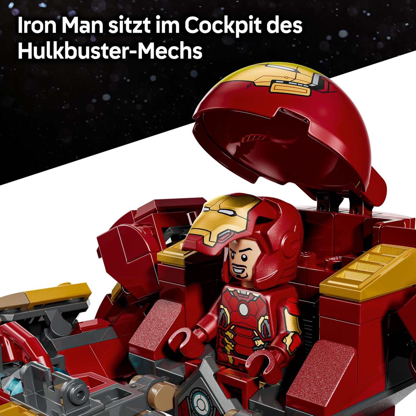 LEGO | Marvel Duel of the Giants: Hulkbuster vs. Hulk - Superhero toy with action figure and 2 minifigures, including Iron Man - Avengers gift for boys aged 9 and up, girls and fans - 76343