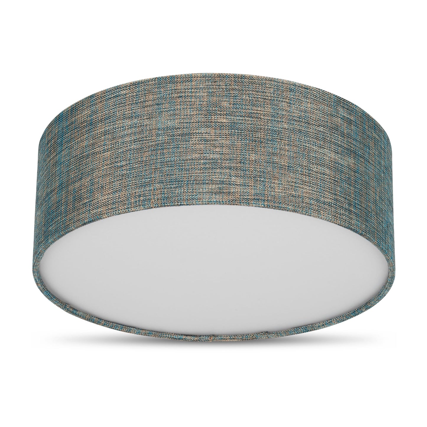 REV ceiling light - ceiling lamp around 30cm with fabric lampshade in a vintage look - ideal for bedrooms and living rooms, green and gold - 2021121035