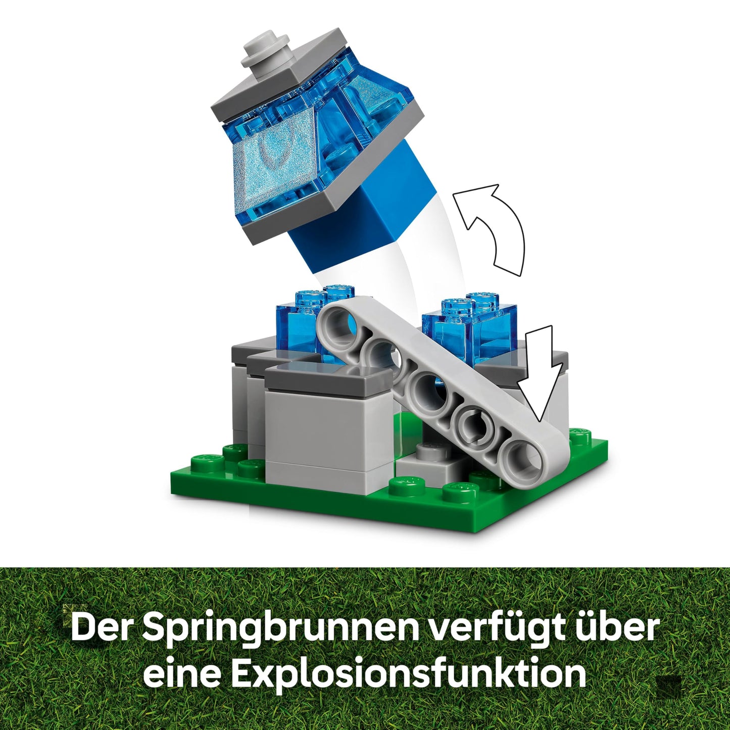 LEGO Minecraft Attack of the Ghast Balloon - Gaming Toy - Steve's House, 4 Minifigures - Iron Golem Figure & Exploding Fountain Function - Gift for Boys, Girls & Fans Ages 10 and Up - 21273