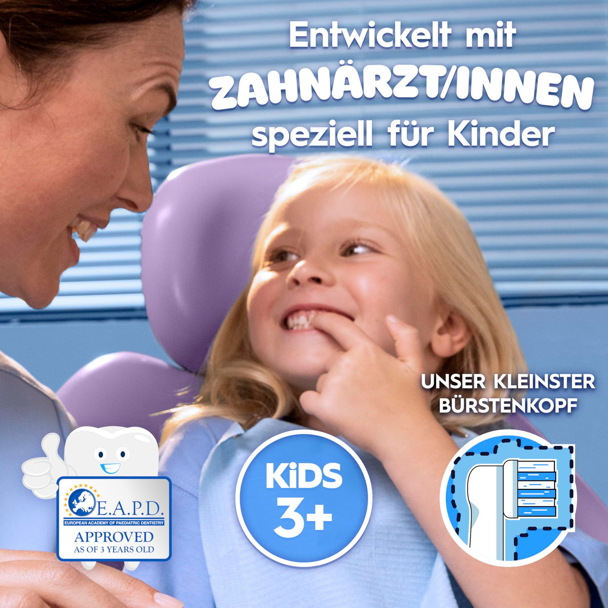 Periuță de dinți electrică Oral-B Pro Kids Frozen pentru copii, Albastru/Violet - 773178