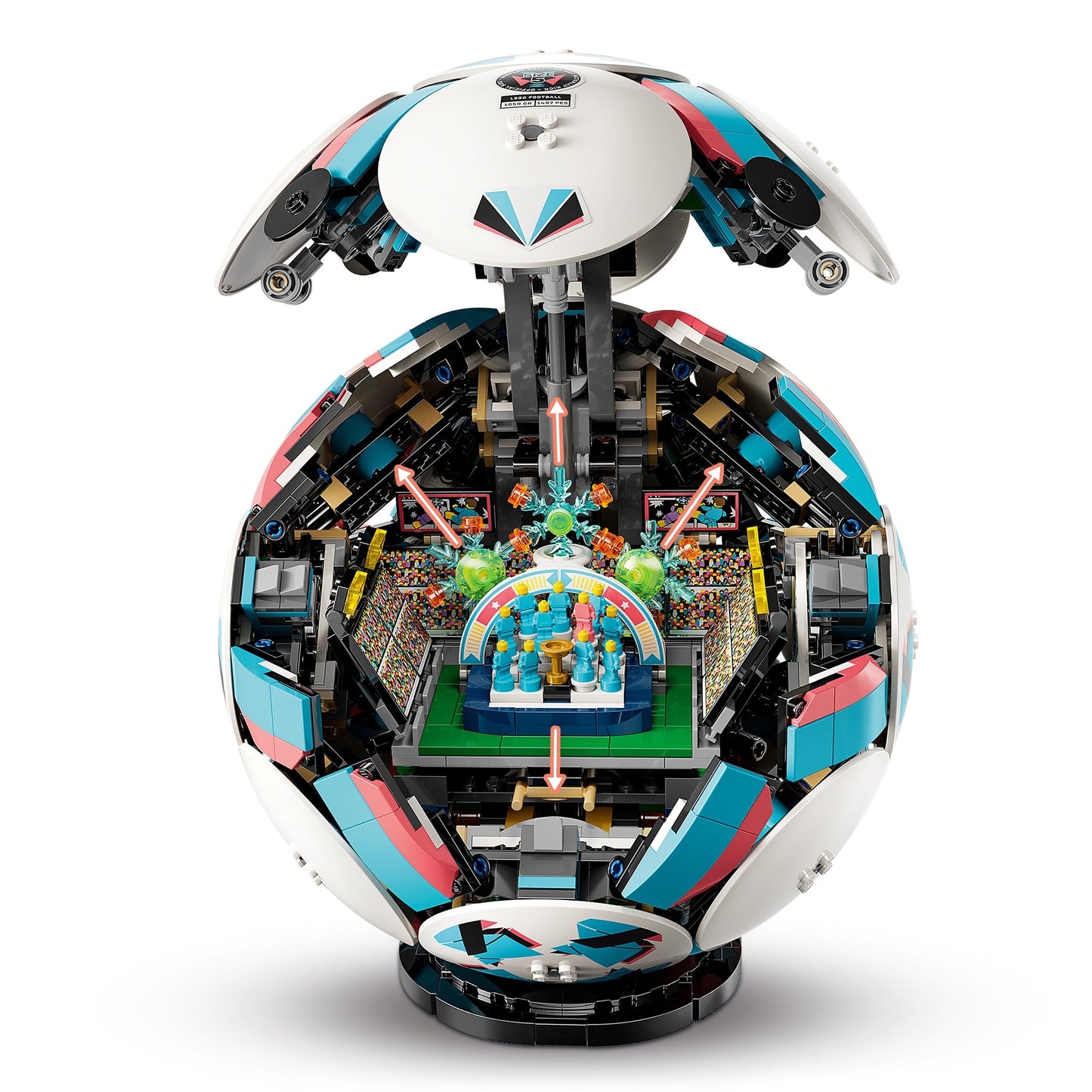 LEGO Editions football toy - 3D model building with interactive miniature stadium - birthday gift for boys and girls aged 10 and over as well as adult sports fans - 43019