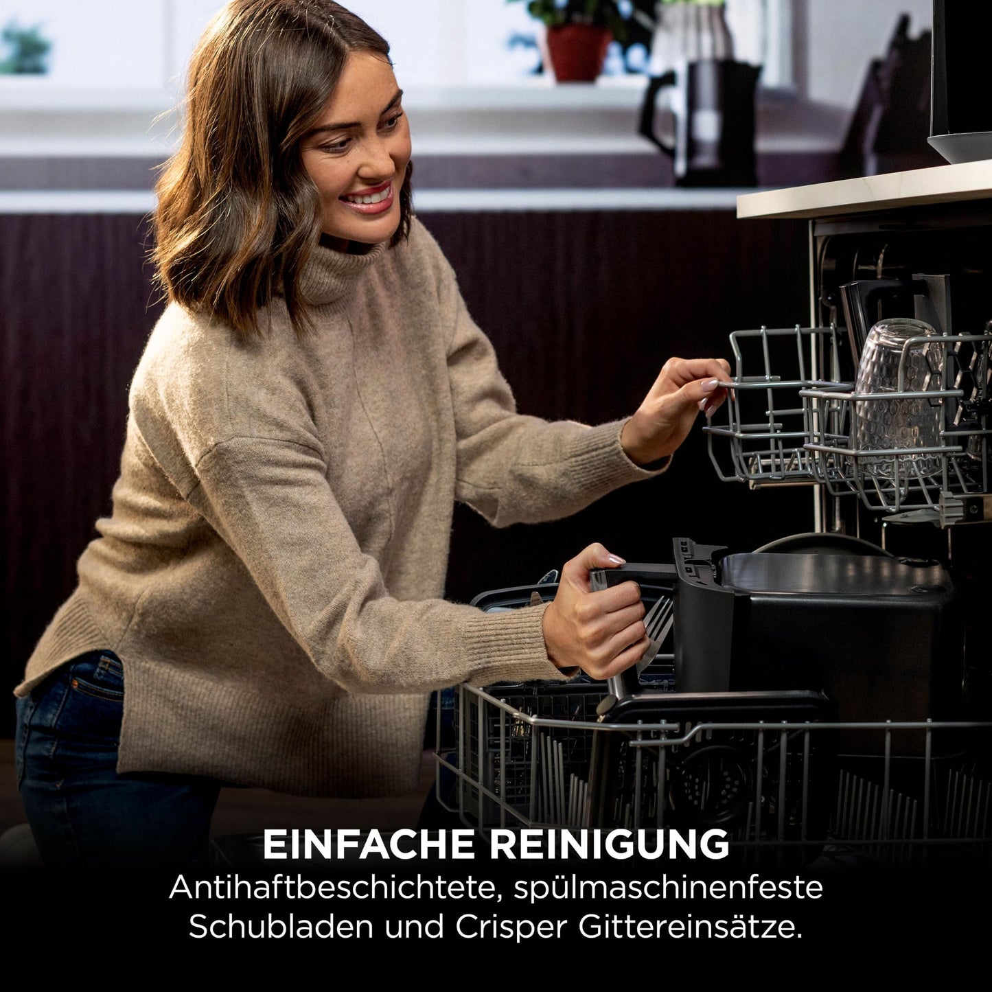 Ninja Air Fryer MAX Dual Zone, 2 Drawer, 9.5L, 6-in-1, Cooking without Oil, Air Fry, Max Crisp, Roasting, Baking, Reheating, Dehydrating, Dishwasher Safe Non-Stick Baskets, Onyx Black DZ400EUBK