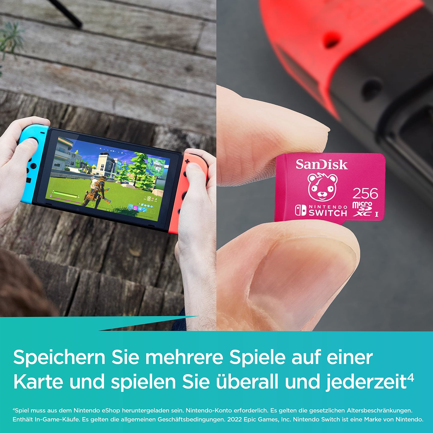SanDisk Nintendo Switch microSDXC 256GB (SDSQXAO-256G-GN6ZG)