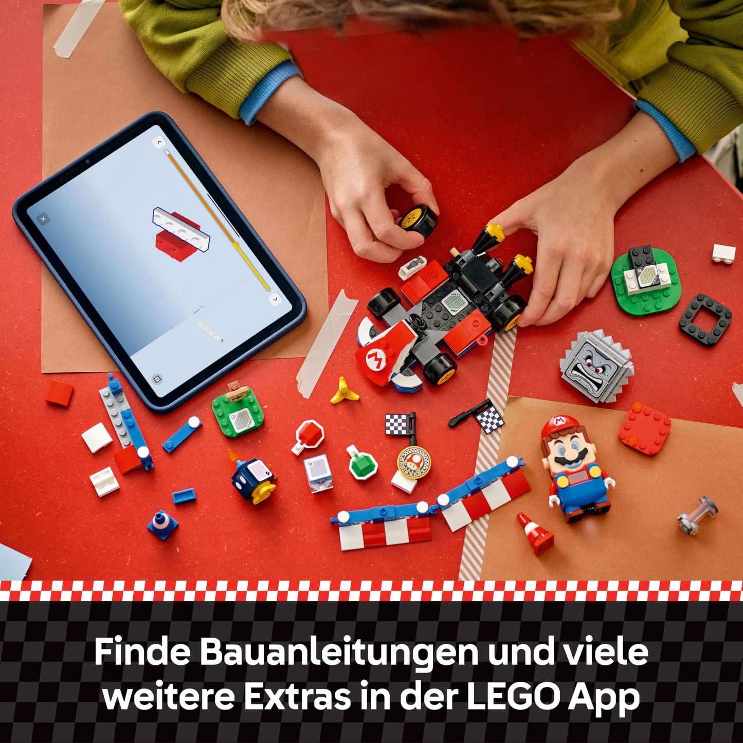 LEGO Mario Kart - Interactive Mario & Standard Kart - Nintendo Toy - Game Race Track with Car, 3 Figures, Podium & Barriers - Gamer Gift for Boys & Girls from 7 Years - 72043