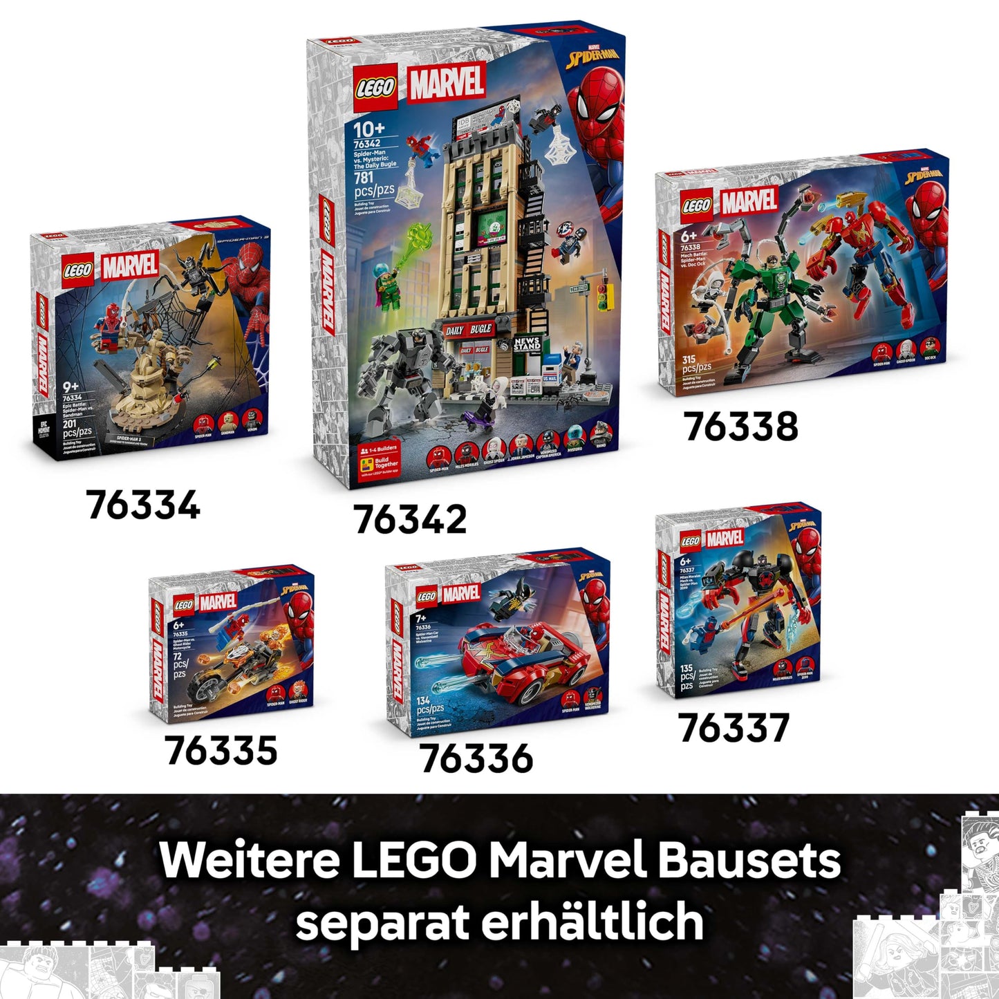LEGO | Groot in Ravager outfit - superhero toy with buildable figure for role play - children's construction toy - creative gift for boys aged 10 and over, girls and film fans - 76341