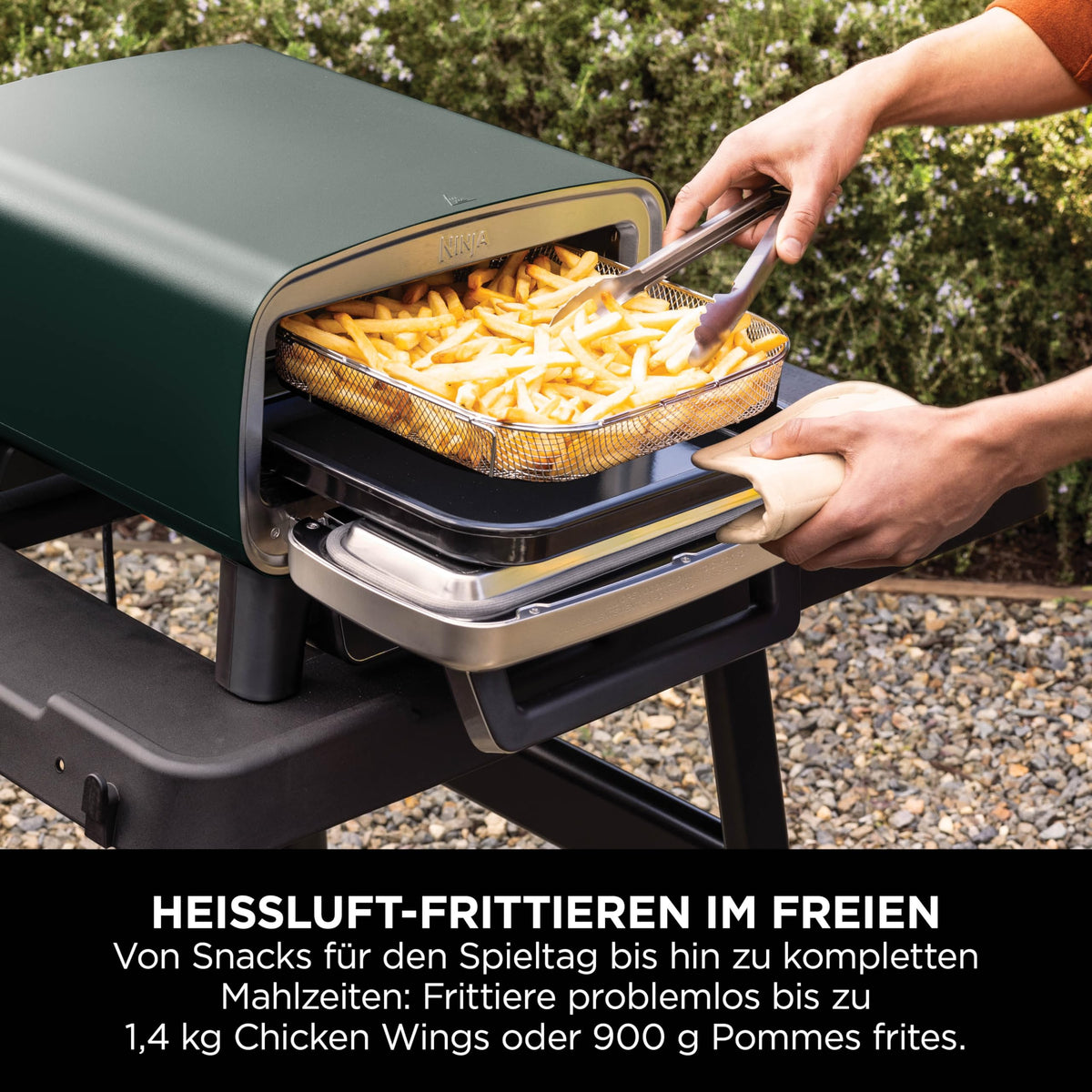 Ninja Artisan Outdoor Pizza Oven and Air Fryer, 4 Functions - MO201AMZEU