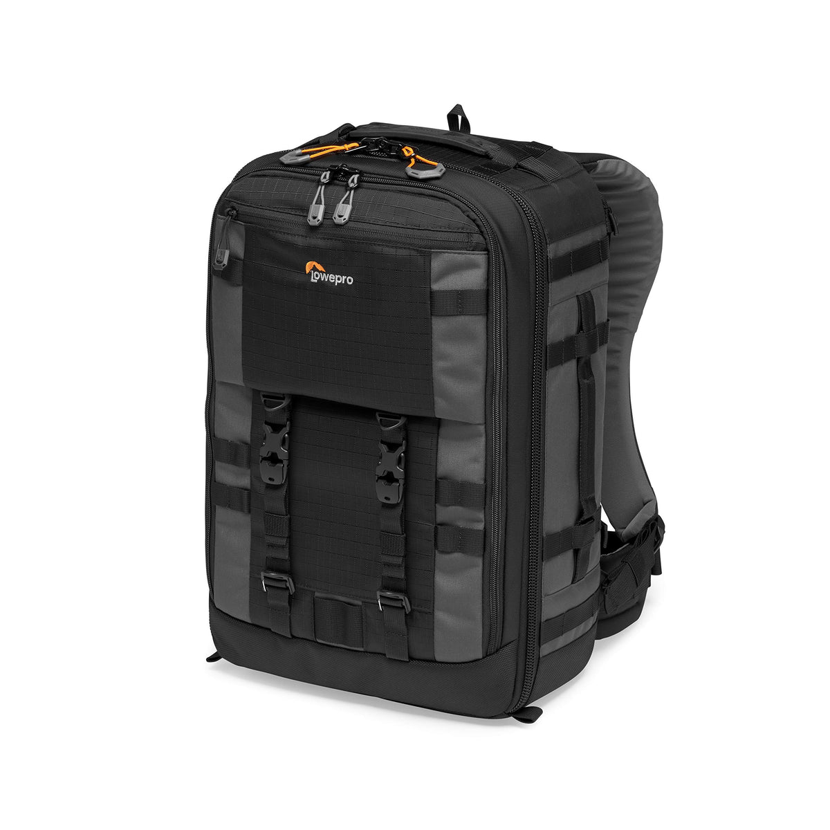 Lowepro Pro Trekker BP 350 AW II, Geantă pentru cameră, Rucsac din material reciclat, Potrivit pentru laptop sau tabletă de 15”, Divizoare MaxFit, Capac rezistent la intemperii, Caz pentru mirrorless DSLR, Negru Gri Închis, LP37268-GRL