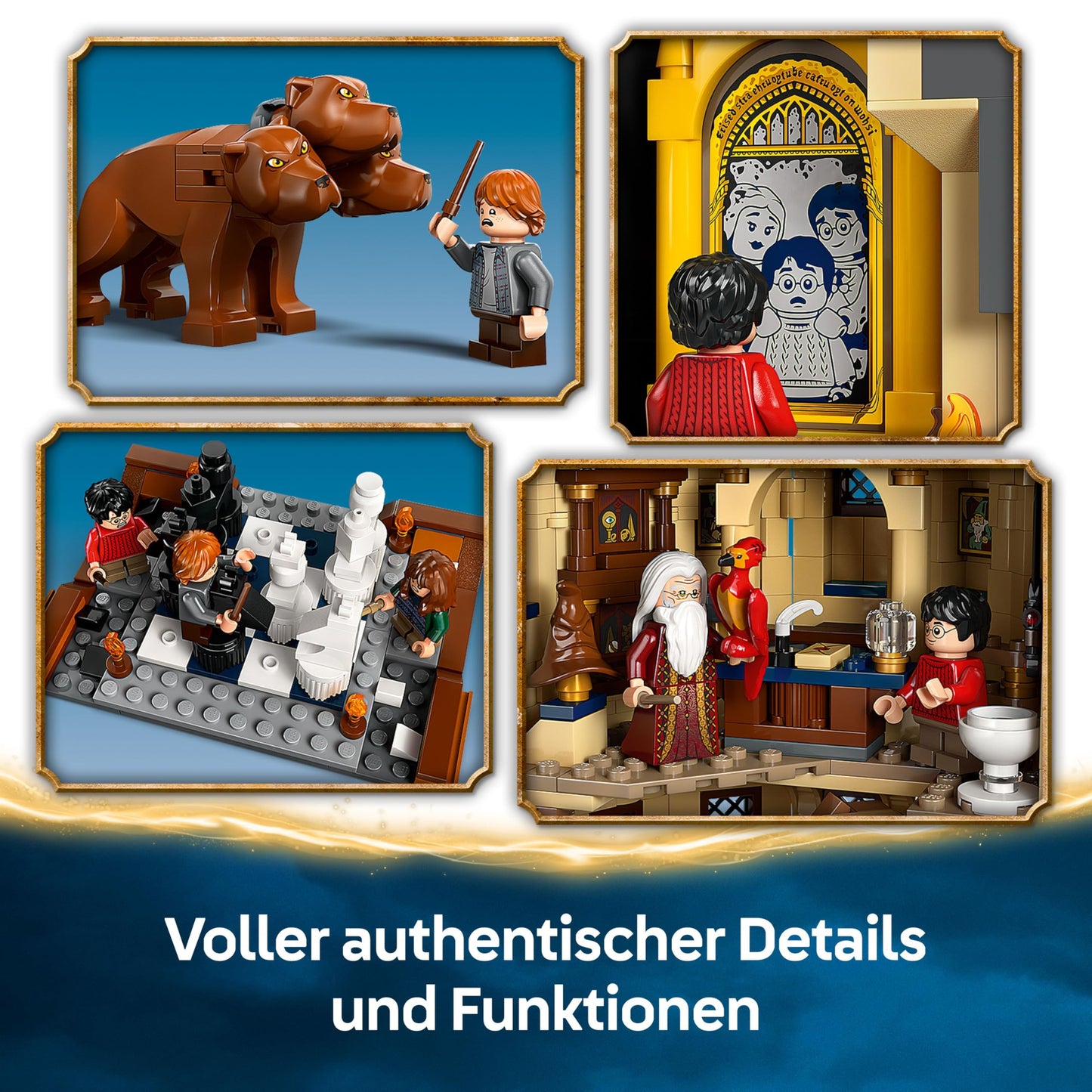 LEGO Harry Potter Hogwarts Castle: The Main Tower - Toy with Flying Key, Magic Chess Room, 12 Minifigures - Gift for Boys, Girls & Adult Fans from 10 Years - 76454