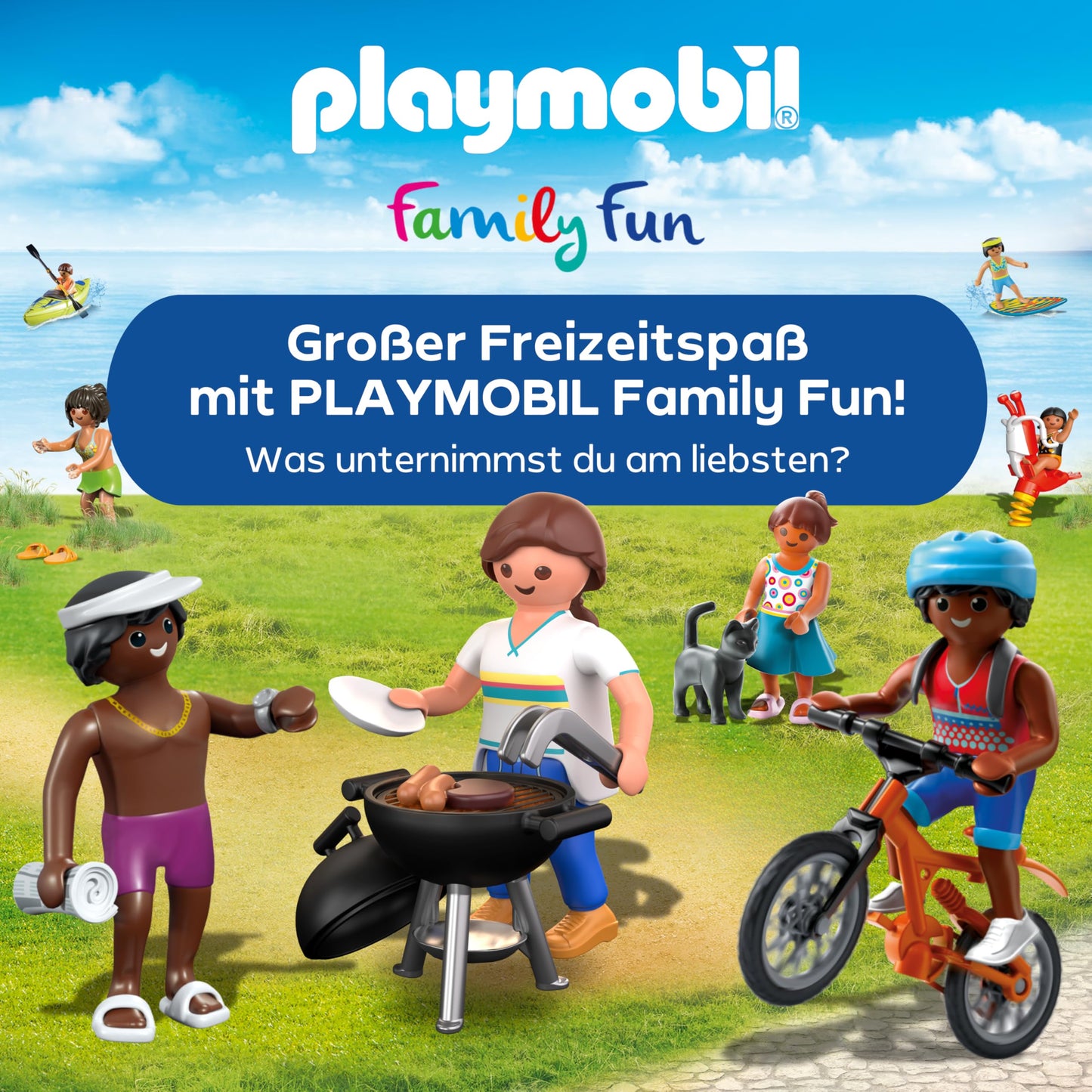 PLAYMOBIL | Family Fun | Family motorhome | with removable roof | Toys for children aged 4 and over | 70088