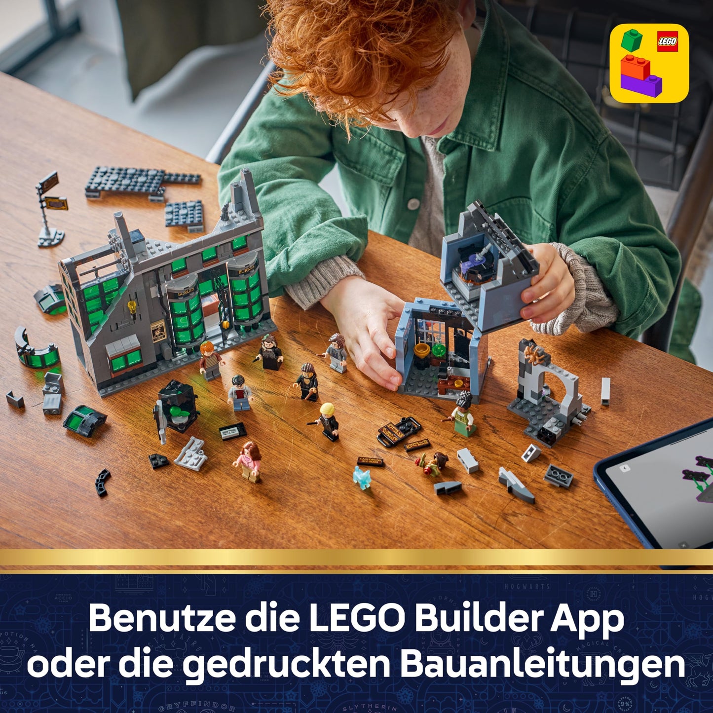 LEGO Harry Potter Wizarding Shops in Diagon Alley Toy - Miniature Model Building with 8 Minifigures & Collectable Patronus - Children's Room Decoration - Gift for Girls, Boys & Fans from 8 Years - 76471