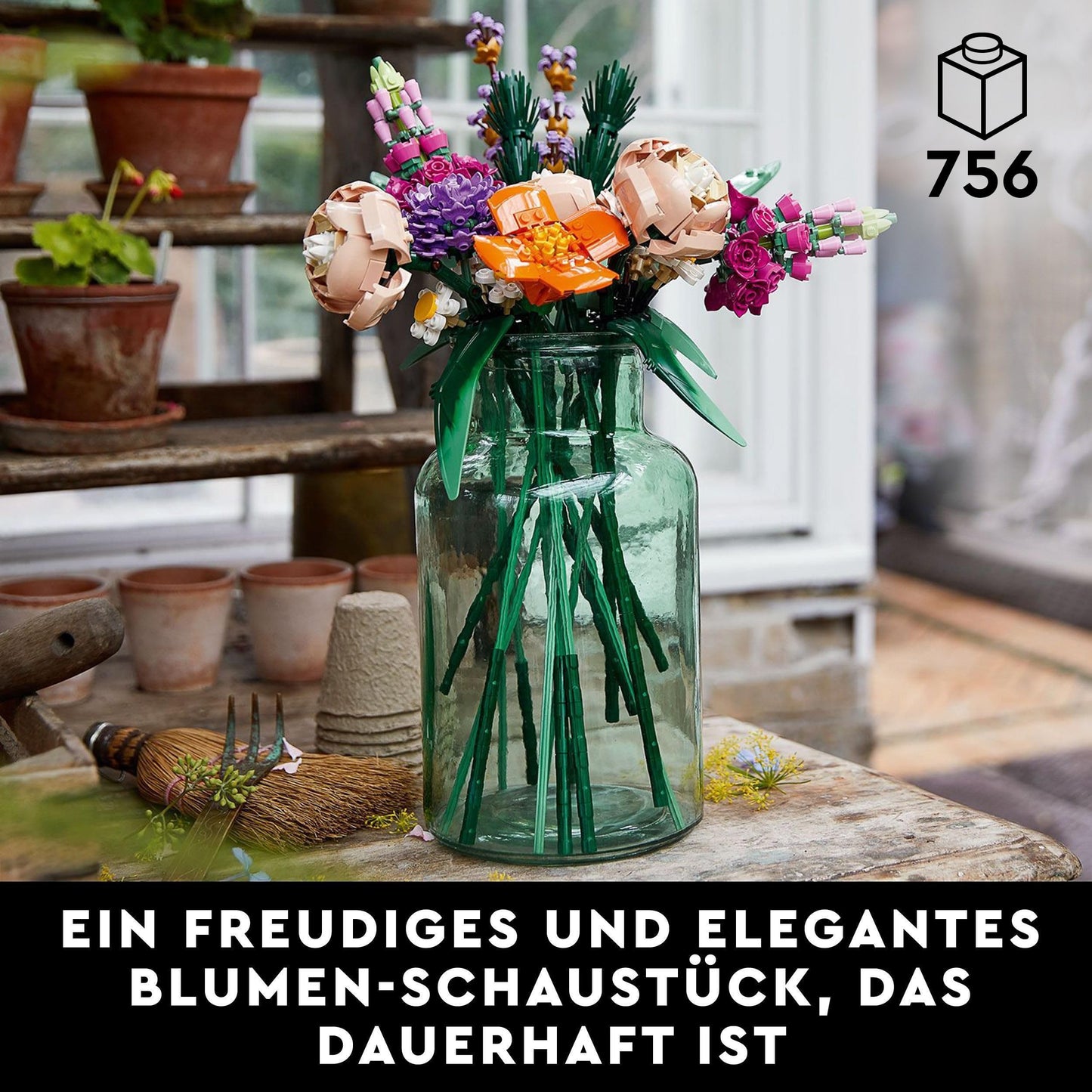 LEGO Botanicals Bouquet - Artificial Flowers Set for Adults - Room Decoration and Gift Idea for Women & Men - Home Accessories - Botany Collection 10280