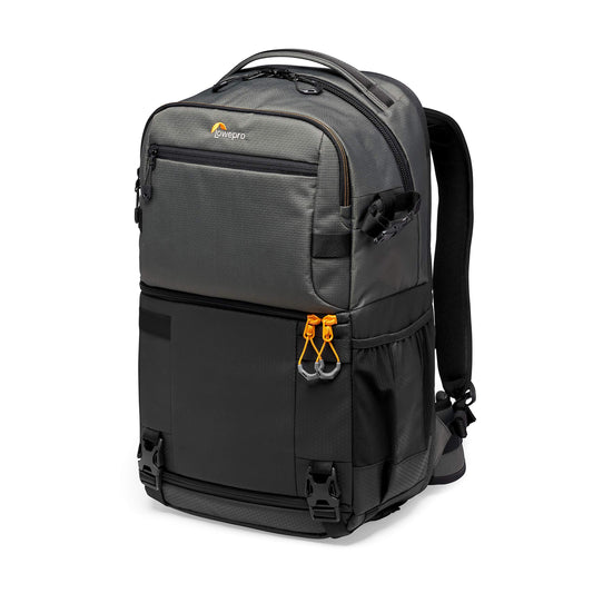 Lowepro Fastpack PRO BP 250 AW III camera backpack - camera bag/photo backpack for mirrorless and DSLR cameras such as Nikon D850, 300D, with access via QuickDoor, compartment for 15-inch laptop, ripstop - LP37331-PWW