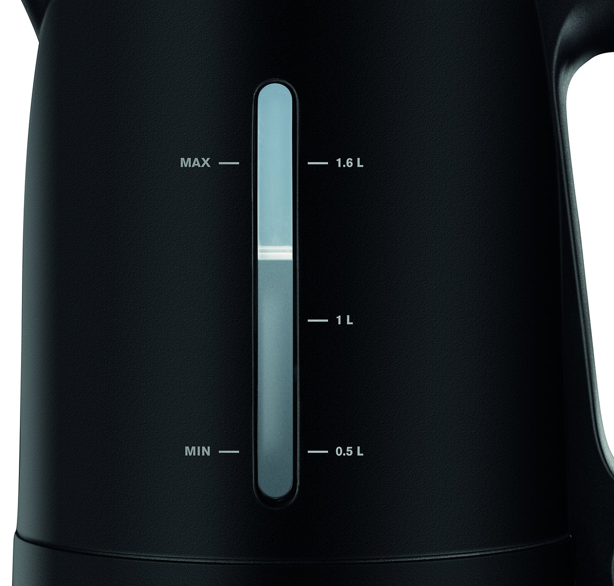 Krups BW2448 Fierbător de apă Pro Aroma | Capacitate de 1,6 L | 2.400 W | Comutator de pornire/oprire iluminat | Filtru anti-calcar | Negru