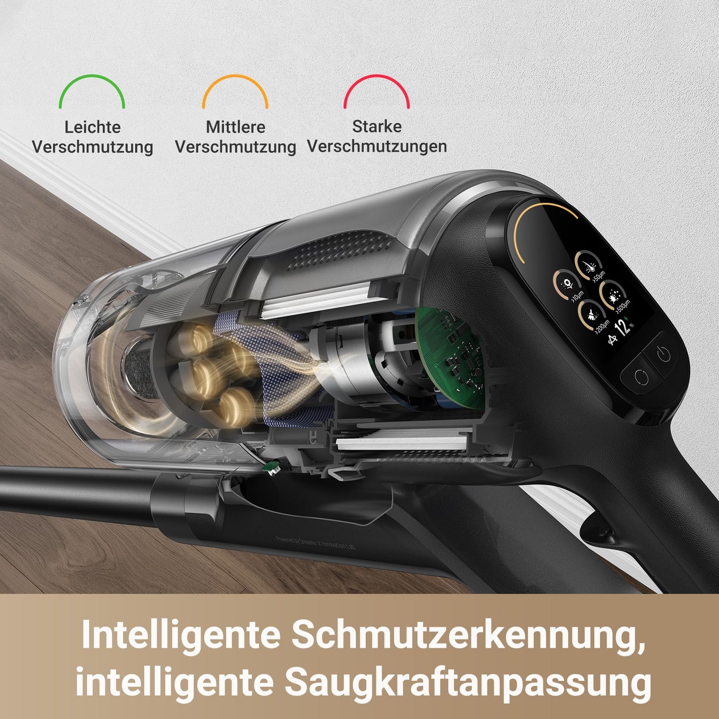dreame Z30 Wireless Canister Vacuum Cleaner, 28,000PA / 310 AW Suction Power, 90 min Max Cleaning Time, Dust Reveal Technology, Pet Hair Removal Tool, Multi-Surface Suction Power, Dirt Detection - VZV17A