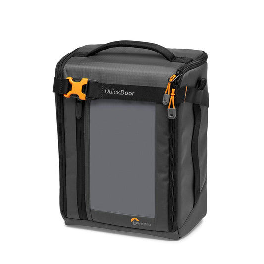 Lowepro GearUp Creator Box Extra-Large II, Mirrorless and DSLR Camera Bag, Camera Bag with QuickDoor Access, Made from Recycled Material, Orange Padded Interior Compartments, Gray - LP37349-GRL