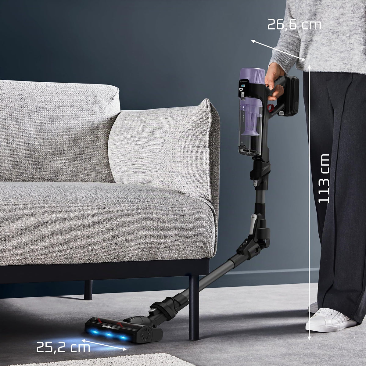 Rowenta X-Force Flex 9.80 cordless battery stick vacuum, Allergy model - RH7L35E0