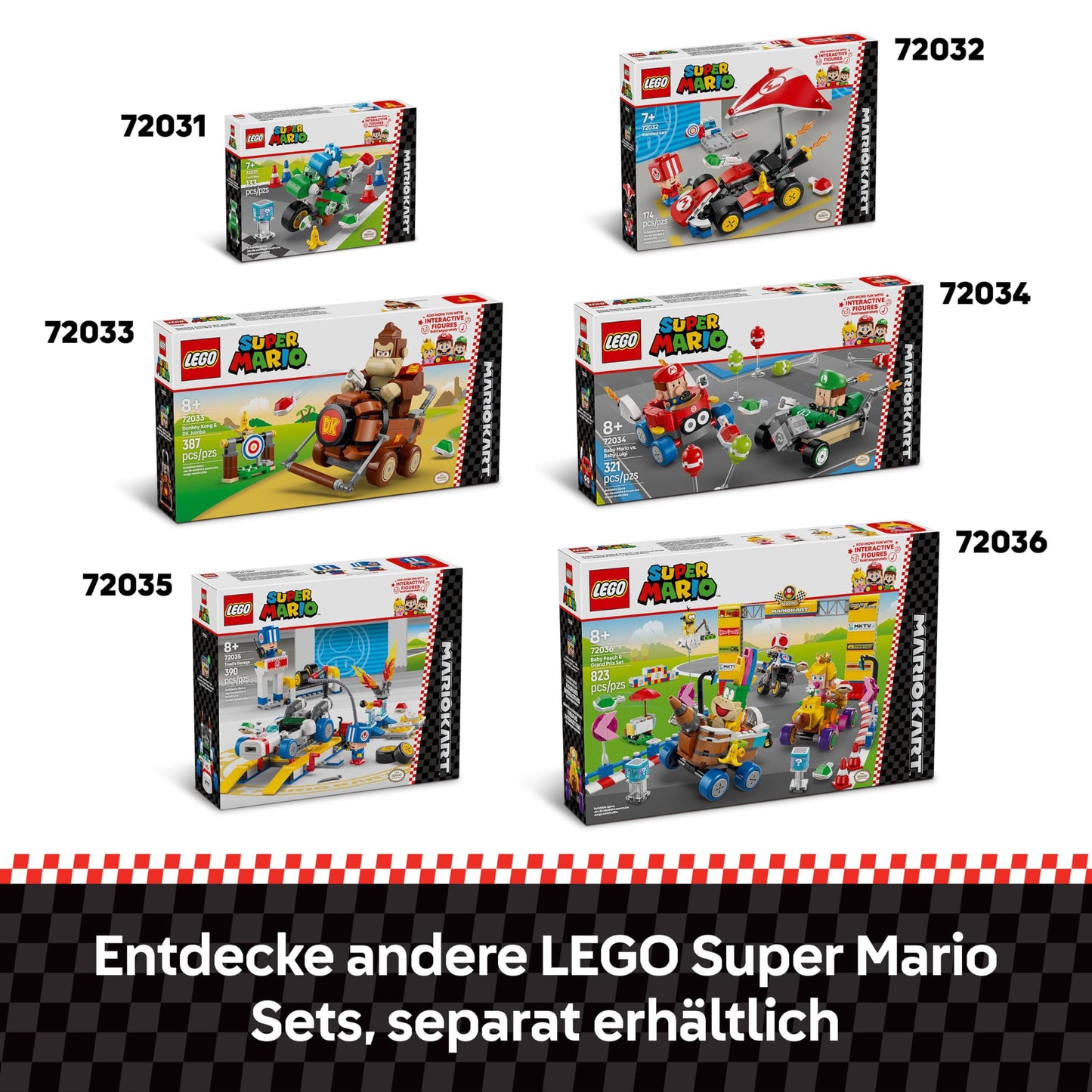 LEGO Super Mario: Mario Kart - Yoshi bike, Nintendo adventure set to collect, gift for children, boys, girls and gamers aged 7 and over, collector's item with Yoshi figure 72031