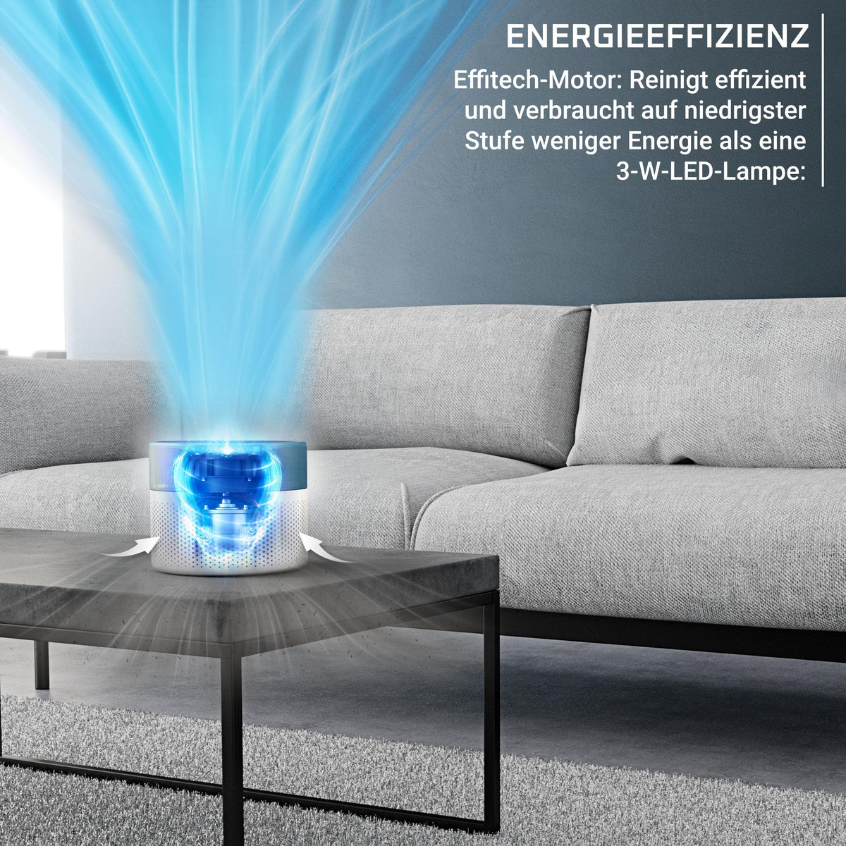 Rowenta Pure Air Mini Air Purifier, for home, ultra-compact size - PU1520F0