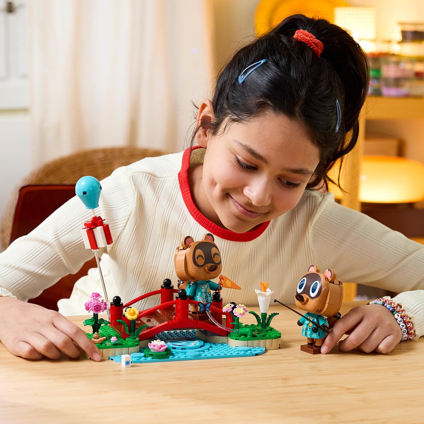LEGO Animal Crossing excursion with trick and drag toys - raccoon figures with accessories - DIY children's room decoration - gamer gift for girls and boys aged 10 and over 77059