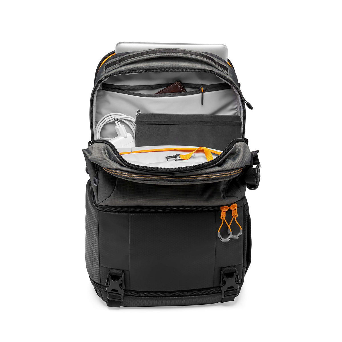Lowepro Fastpack BP 250 AW III Rucsac pentru cameră - Geantă foto/rucsac foto pentru camere mirrorless și DSLR precum Nikon D850, 300D, cu acces prin QuickDoor, compartiment pentru laptop de 13 inci, Ripstop, Gri - LP37332-PWW