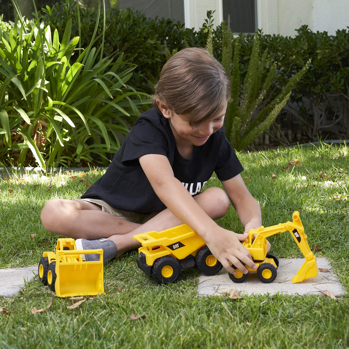 CatToysOfficial Construction Vehicles for Kids aged 2 and up | Dump Truck, Wheel Loader, Excavator Toys | Movable Parts | Reliable Quality | Toy Cars & Gifts for ages 3 and up - 82360