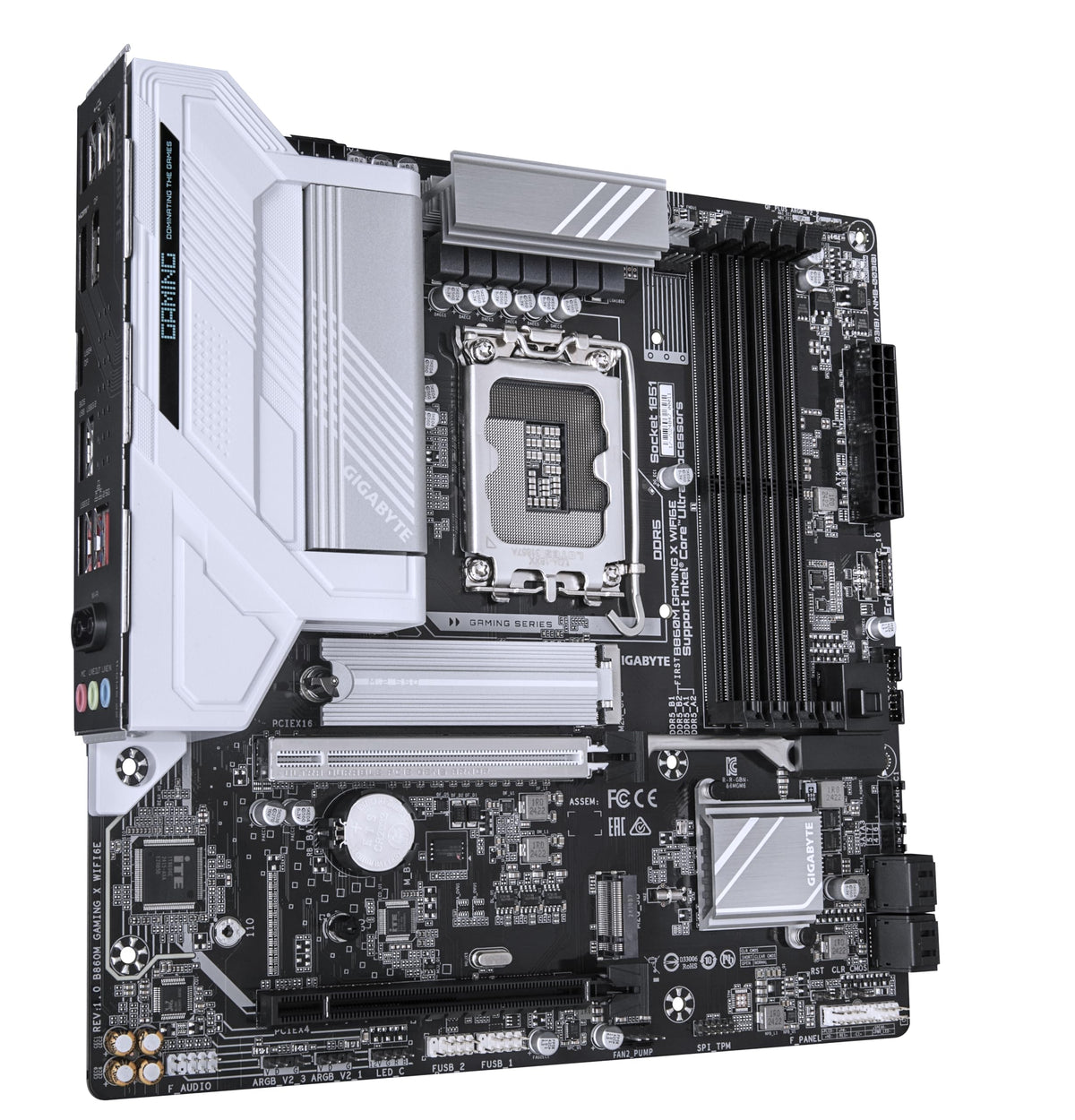 Placa de bază GIGABYTE B860M Gaming X WIFI6E - procesoare Intel Core Ultra, 8+1+2+2 faze VRM, până la 9200MHz DDR5, 1xPCIe 5.0 + 1xPCIe 4.0 M.2, LAN 2,5 GbE, WiFi 6E, USB 4