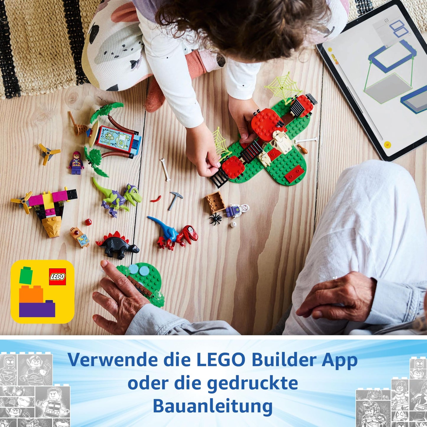 LEGO Marvel Showdown at the Treehouse: Spidey-Rex vs. Gobby-Raptor, building and play set with dinosaurs, gift with toy dinosaurs for boys and girls aged 4 and up, Spidey and his super friends 11200