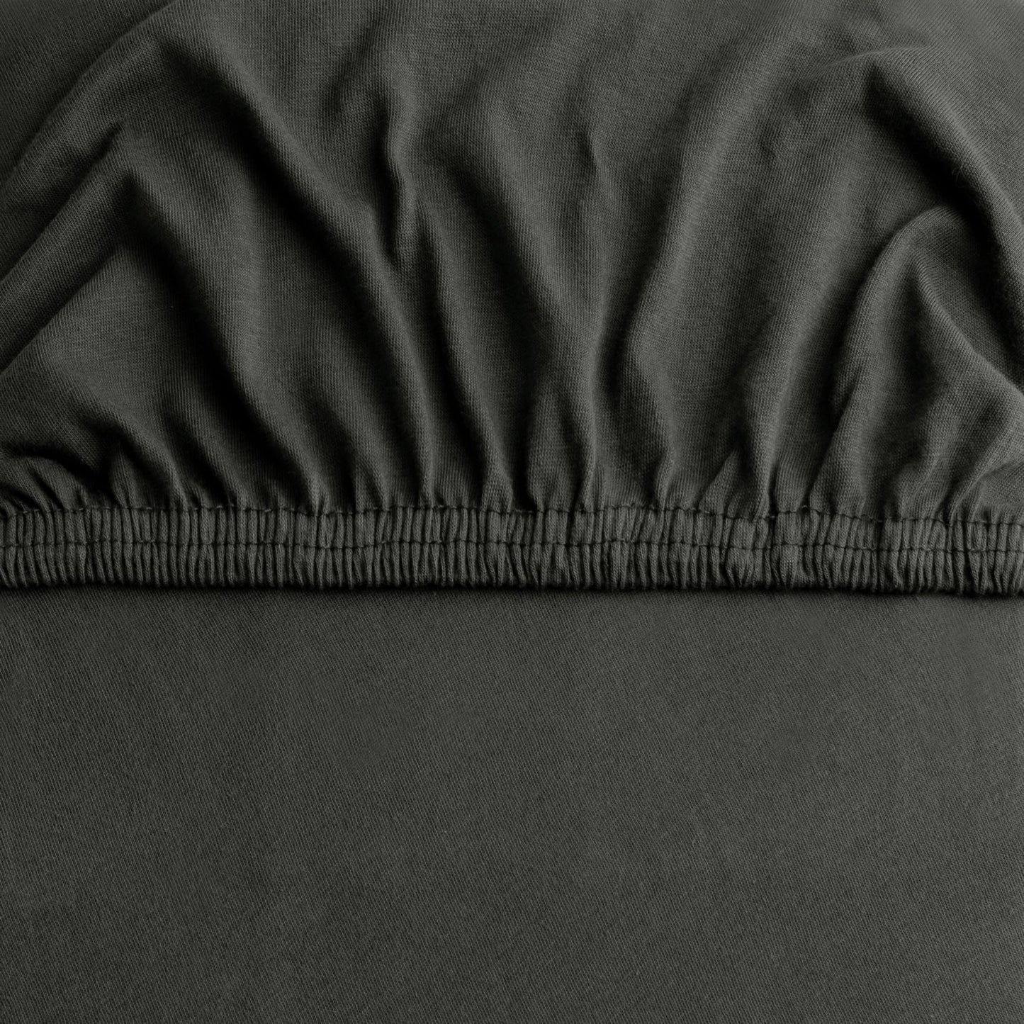 DecoKing fitted sheets 200x220 220x240 cm 100% combed cotton anthracite gray fitted sheets jersey box spring bed Amber 200 x 220 220 x 240