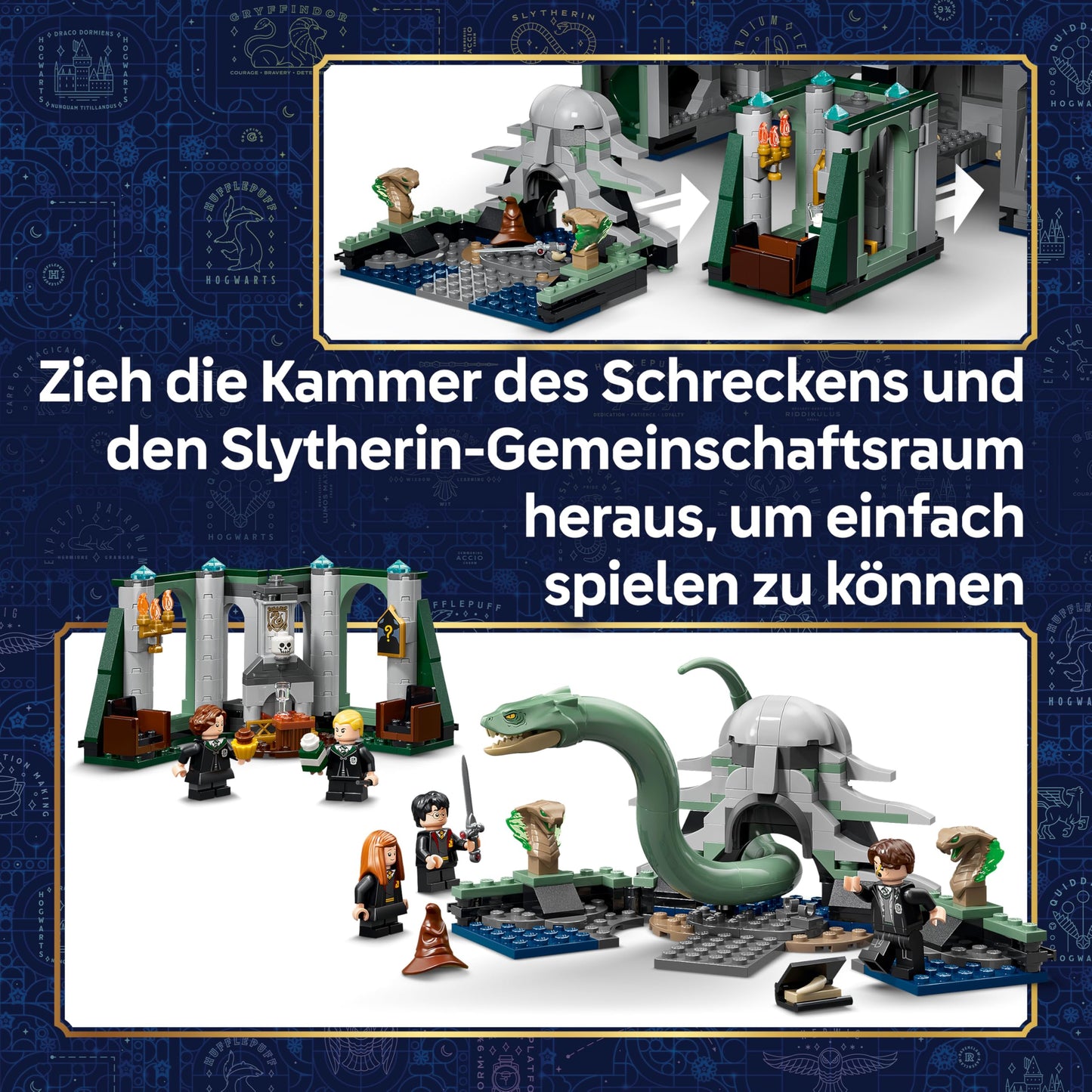 LEGO Harry Potter Hogwarts Castle: East Wing Toy - Miniature Model Kit with 13 Minifigures & Collectable Patronus - DIY Decoration - Gift Idea for Girls, Boys & Fans Ages 10 and Up - 76473