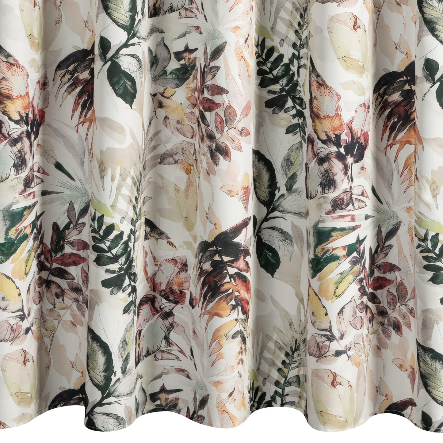 Eurofirany Garden outdoor curtain with loop curtain - 1 piece. Removable loops, sun protection, privacy screen, windproof, waterproof curtain for gazebo, terrace, pergola, 155 x 260 cm, gray print - ZAS/GARDEN