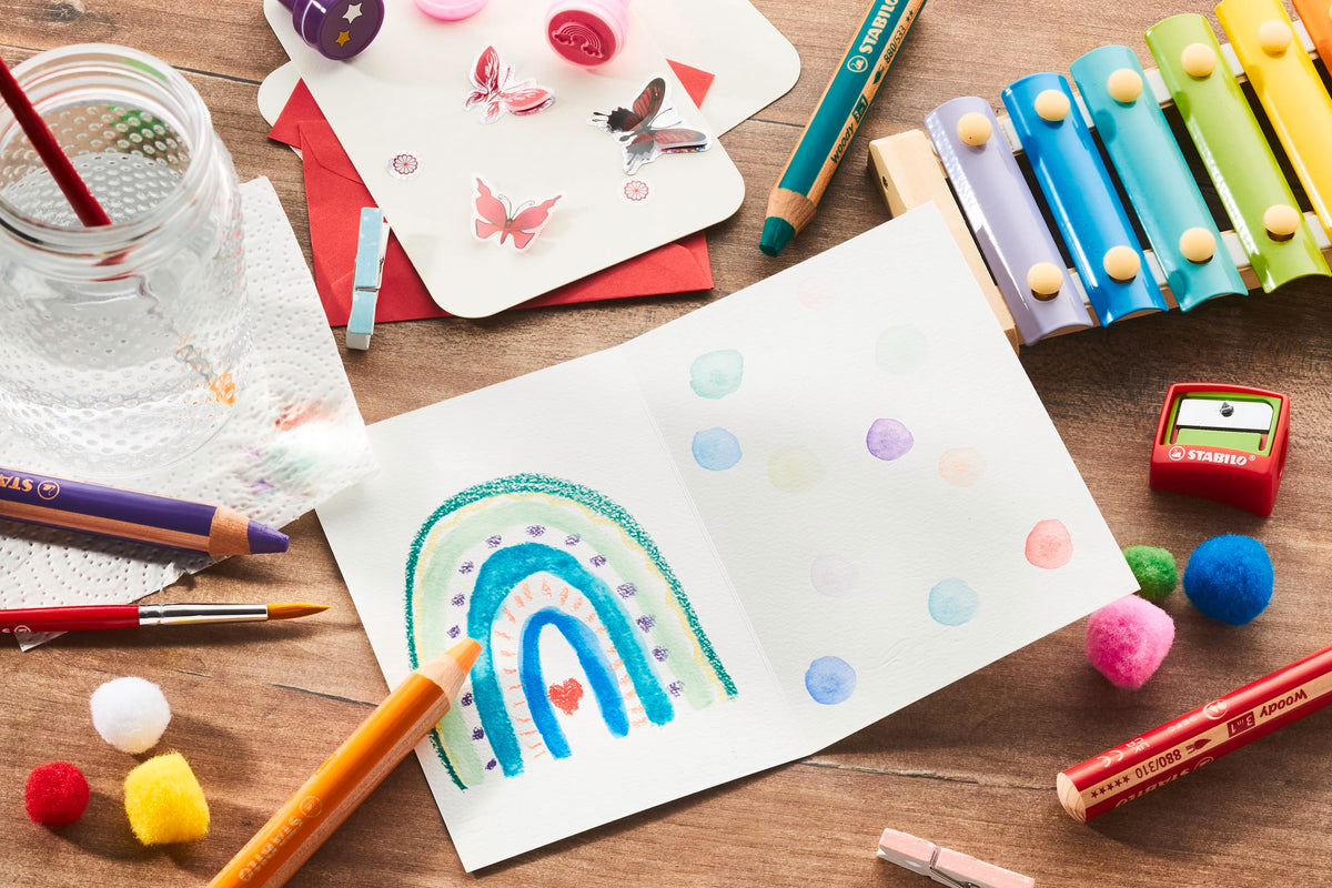 STABILO - colored pencil, watercolor & wax crayon - woody 3 in 1 - F54456