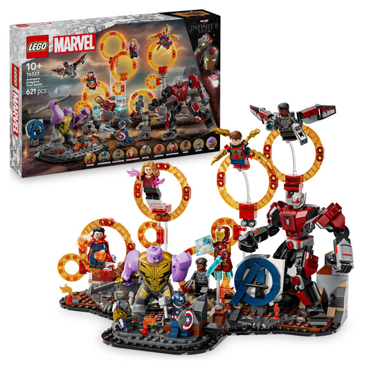 LEGO ǀ Marvel Avengers: Endgame Final Showdown - building toy with 10 minifigures including Captain America, Iron Man, Black Panther & Dr. Strange - Creative Gift for Boys and Girls 76323