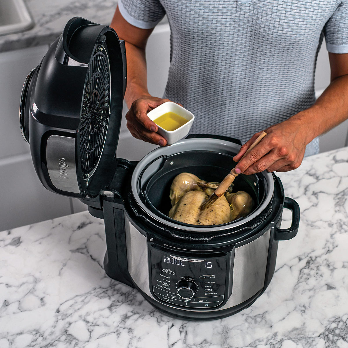 Ninja Foodi MAX Multicooker, 7.5L, 9-in-1 Multicooker, Grilling and more - OP500EU